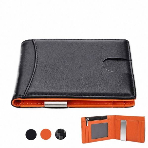 RFID Busin Carte Holder Portefeuilles intelligents pour hommes Fibre de glucides Slim mince portefeuille minimaliste Custom Persalized Gift EDC J0ni #