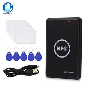 Copieur RFID Duplicateur 125KHz Porte-clés NFC Lecteur de carte à puce Graveur 1356MHz Programmeur crypté USB UID T5577 EM4305 Étiquettes de cartes 240123