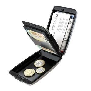 RFID-beveiligde portemonnee voor geldkaarten Portemonnee-etui Kaarthouder Sleutelhanger Portemonnee Voor Unisex23143771023748