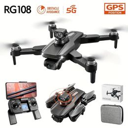 Drone aérien HD de positionnement GPS télécommandé RG108, moteur sans balais, suivi automatique GPS, vol sur piste, prise de gestes, vol de planification multipoint en ligne