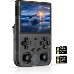 RG353V Console de jeu portable avec écran IPS de 3,5 pouces, système double Android / Linux, RK3566 64 bits, WiFi, Bluetooth, jeux 4452 préinstallés, contrôleur filaire - DXRRG353V