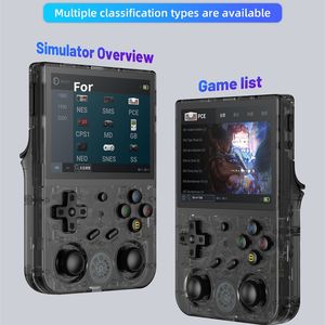 RG353V RG353VS 64/128/pantalla táctil reproductores de juegos portátiles Android 11 LINUX sistema Dual consola de videojuegos portátil