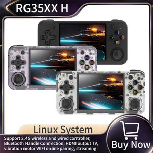 RG35XX H Console de jeu Linux Portable Gaming Classic Gaming Retro Player Joystick Portable 3.5IPS Écran 3300mAh Batterie PSP Gift 240410