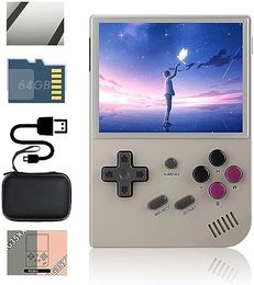 Console de jeu portable RG35XX, 3, 5 pouces, IPS, rétro, émulateur classique, système de jeu portable