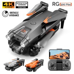 RG500MAX Drone 4K HD Luchtfoto RC Vliegtuig Dubbele camera Quadcopter Opvouwbare flyer Drie zijden Obstakel vermijden Geschikt voor volwassenen Gelukkig cadeau voor kinderen Drie batterijen A1