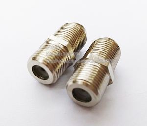 Connecteurs, RG6 Barrel Coax Cable Connector Coupler Dual F Female Connector/20pcs