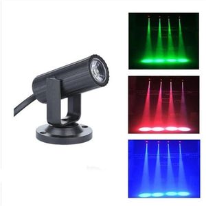 RGB 1W LED -podiumeffecten Spotlight Lichtgewicht draagbare lamp 360 graden zachte feest dansvloer Spotlights voor Disco DJ Bar KTV -verlichting