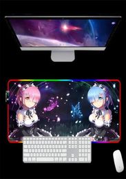 RGB 3D Sexy Girl Mat Trust Rest Mouse Pad Otaku Birthday Gift Gamier REM RE RE ZERO LJ2010317053630