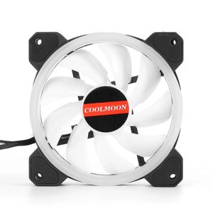 Ventilateur de refroidissement à Air RGB, châssis d'ordinateur de bureau de 12cm, couleur changeante, aurore, éclipse solaire, silencieux