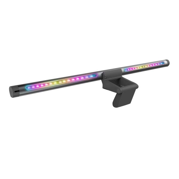 Regalos calientes para niños Venta al por mayor RGB Luz ambiental Juego Protector de ojos Lámpara de escritorio Pantalla de computadora asimétrica Lámpara colgante Protectores de ojos de aluminio