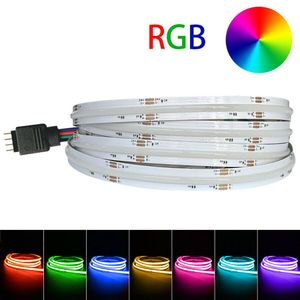 Bande LED COB RVB 24V 840LEDs / m Ruban COB souple et flexible pour l'éclairage intérieur de la décoration de la maison