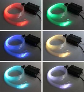 RGB kleurrijke LED plastic Glasvezel Ster Plafond Kit Licht Neon Sign 150 stks 075mm 2 M 16 W RGB optische vezels Lichten Motor 24ke2430511