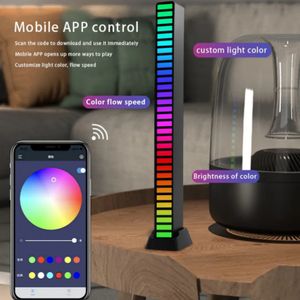 RVB contrôle LED lumières App contrôle ramassage lumière rythme lumière ambiante pour voiture Tv jeu ordinateur bureau Decora lumières