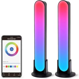 RGB Desktop sfeer sfeer Night Light Strip LED Kleurrijke muziek Rhythm Pick -up Lights App Control Home Living Room Decor Lamp