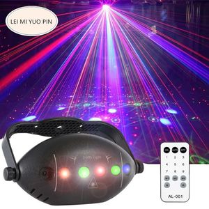 Luces de discoteca RGB, proyector de luz láser para Fiesta de DJ, luz estroboscópica para fiesta, Club, hogar, decoración de vacaciones, lámpara de fiesta