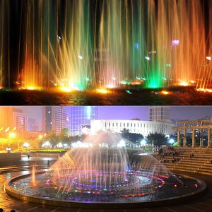 RGB Fountain Pond Lights Underwater LED Spotlight Buiten Waterdicht Kerstmis Nieuwjaar Party 10W 800lm LED -kralen 12V