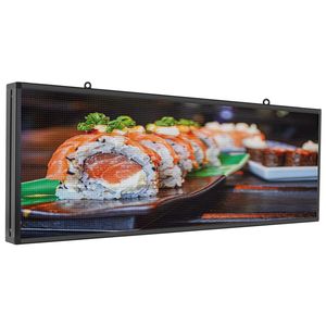 Full Color Indoor Led-bord 39''x14'' WiFi + USB Programmeerbaar Scrollend LED-display P5 Ondersteuning Videobeeld en Tekstweergave voor winkel Led Board