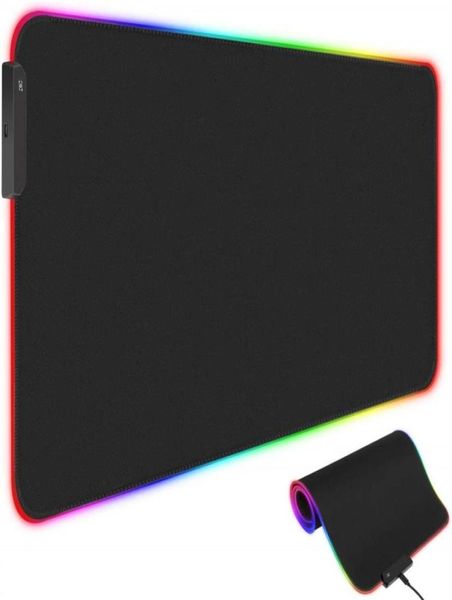 PAD MATE MAISE MATE DE MONDE RVB LED EXTENDU MOUSEPAD avec 10 modes d'éclairage RGB PAVE DE CLAVET DE BASE DE BASE DE RÉSÉBRAL REC