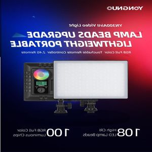 Livraison gratuite RGB LED caméra vidéo lumière batterie en option avec chargeur Kit photographie lumière adaptateur secteur Wbwtv