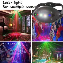 Luces LED de RGB Stage DJ Party Light Projector Light Light Club de fiesta estroboscópica Luces de decoración de vacaciones en casa Lámpara de fiesta
