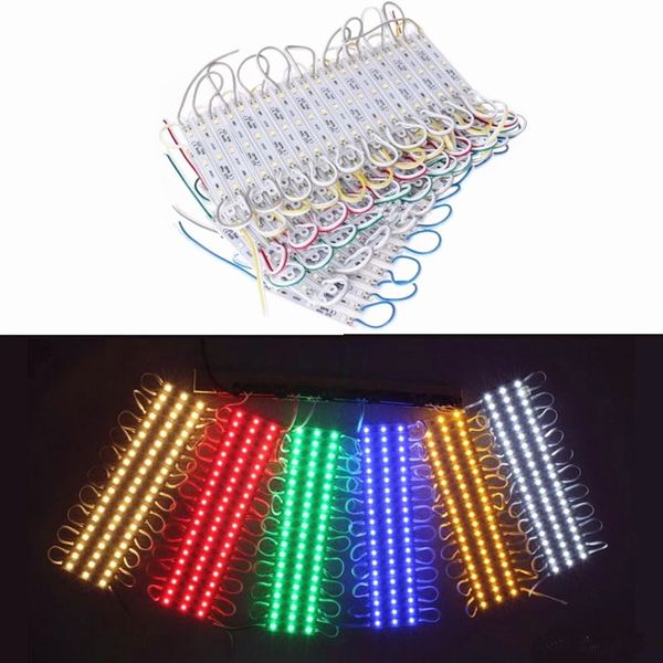 RGB Led Pixel Modules Impermeable 12V SMD 5050 3 Leds 0.72W 80lm Led Modules Sign Led Backlights para letras de canal ..