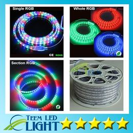 RGB LED Strip Light 10m 15m 20m 30m 35m 40m 45M 50M 110V 220V SMD5050 Verlichting Waterdicht + IR-afstandsbediening + voeding 333