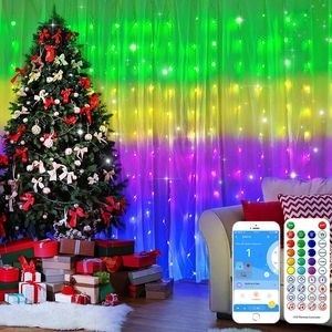 Bandes LED RVB Lumières Guirlande USB pour Chambre Navidad Décoration de Noël Vacances Jardin Éclairage extérieur