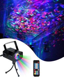 RGB LED Water Ocean Ripple Effet Lights Gadget Gadget Meteor Laser Projecteur Lighting Christmas Disco Bars DJ 7Color Dynamic Lamp5372671