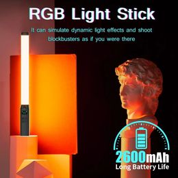 RVB Lumières Bâton Baguette Avec Trépied Stand Partie Coloré LED Lampe Remplir Lumière De Poche Flash Speedlight Photographie Éclairage Vidéo