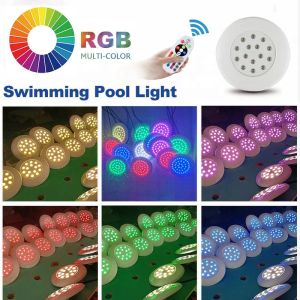RGB Mini luces de piscina Cambio de color con control remoto Villa Villa IP68 LECH SPA submarino