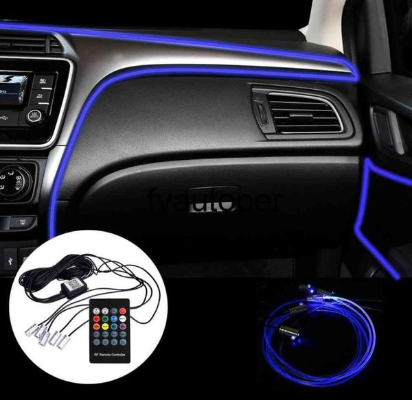 RVB Remote Control App Control Car Light Interior 6 mètres lampe ambiante Carsyle Fiber Optic Atmosphère Lamps3559606