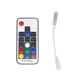 RGB RF Remote Controller DC5-24V 17 Teclas Controlador de control remoto para SMD 5050 SMD 2835 LED Tira 4 Pines