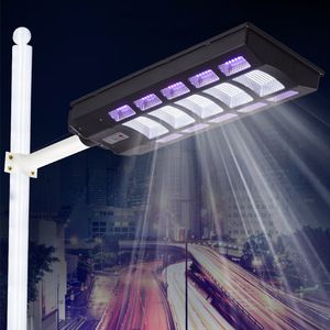 RGB Solar Street Lamp Kleurrijke en Witte Licht 250W 300 W Motion Sensor Waterdichte IP65 Wand Outdoor Landschap Tuin Licht met Pool