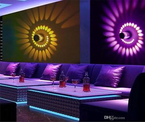 Applique murale LED avec trou en spirale rvb, effet mural coloré avec télécommande, pour fête, Bar, hall, KTV, décoration de la maison, 6796118