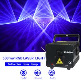 RGB500MW Stage Lighting Full-Color Animation Laser Light High-Power Beam Laser Lamp Wedding Bar Night Show