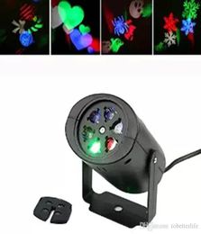 RGBW laserlicht Glory Shine sneeuwvlok 3w LED Projector Licht indoor automoving Lamp voor Kinderen Kerst Holloween Decoratie6555541