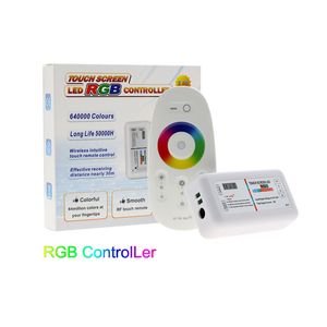 Contrôleur RGBW RGB écran tactile 2.4G DC12-24V 18A canal de télécommande pour bande lumineuse LED