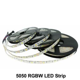 Tira de luces LED RGBWW/RGBW IP65, iluminación de cuerda que cambia de Color RGB impermeable con 3000K/6000K, 16,4 pies, 300 LED, cinta de luz 5050