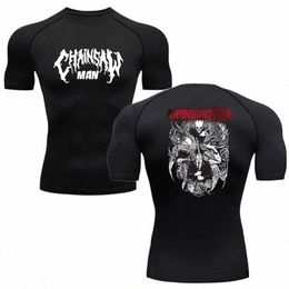 rguard MMA Boxe T-shirts Homme Anime Compri T-shirt Lg Slevee Chemises Gym Jogging Entraînement Entraînement Fitn Sportswear P3US #