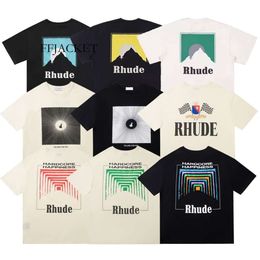 RH Designers Mens Rhude à broder t-shirts pour les tops d'été