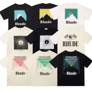 RH Designers Mens Rhude broderie T-shirts pour les hommes de haut pour hommes Summer