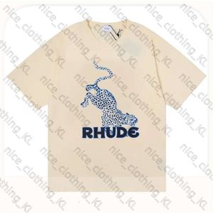RH Diseñadores Hombres Rhude Bordado Camisetas Para Summer Mens Tops Carta Polos Camisa para mujer ropa de manga corta Gran tamaño de algodón 100% Tamaño de algodón S-XL 919