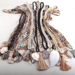 RH Hele Brige 20pc Mix Kleur Boho Sieraden Handgemaakte Vrouwen Bohemian Necklaces239T