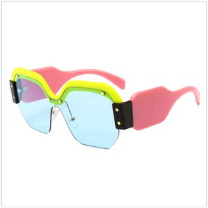 RHAMAI surdimensionné punk lunettes de soleil femmes grand cadre carré lunettes de soleil 2019 marque concepteur à la mode Unique modélisation lunettes