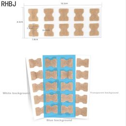 RHBJ 10/50/100pcs Pegatina de la uña encarnada PARONYCHIA TRATAMIENTO Recuperación Patch de corrección Propósito especial Patch de cuidado de las uñas de los pies grandes