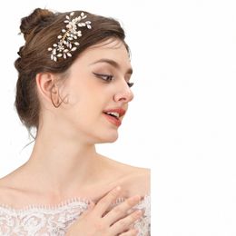 Rhineste Wedding Hair peig perles and Crystal Bridal Hair Piece Wedding Fr Hair Acntice for Femmes and Girls J0ye #