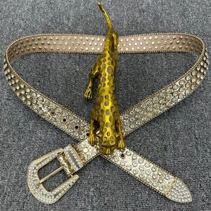 Strass -riemen voor vrouwelijke ontwerper Echte lederen riemen Pak jeans rok jurk grote naald buckle luxe riem heren smal schedel hoofdstraat populair hg046