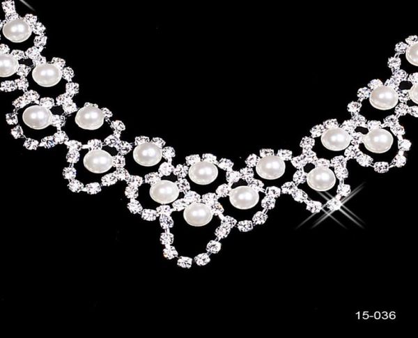 RHINESTONE BIELLIE DE BUDE Collier Collier Crystal Bridal Prom Party Pageant Girls Mariage Accessoires 150367082553