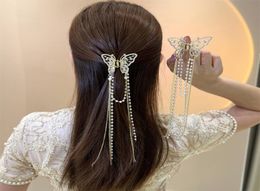 Rigiane Butterfly Hair griffe Girls Perle chaîne de perle