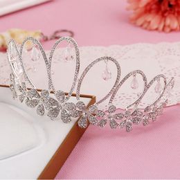 Gratis verzending Rhinestone Crystal Wedding Party Prom Homecoming Crowns Band Princess Bridal Tiaras Haaraccessoires Mode LD521